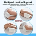 thumbnail image 6 of Strlinen Knee and Leg Pillow for Side Sleepers Sleeping - Dual Concave Design Aligns Spine and Relieves Pressure - 100% Memory Foam for Back Pian, Hip, Sciatica Pain Relief, 6 of 6