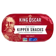 King Oscar Kipper Snacks Smoked Herring Fillets, 3.54 oz Can