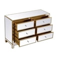 thumbnail image 5 of Elegant Decor Reflexion 6-Drawer Solid Wood and MDF Dresser in Gold, 5 of 8