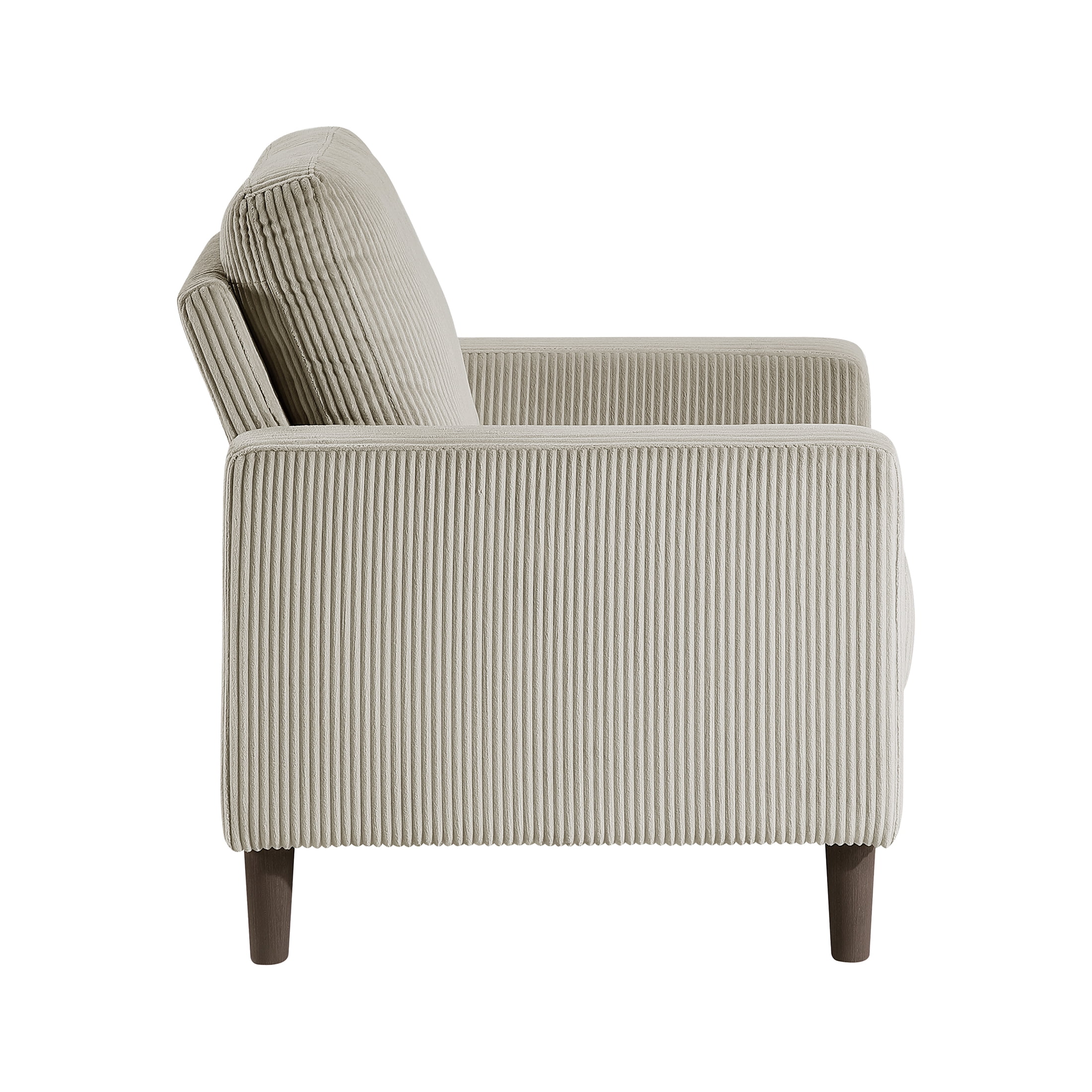 OakvillePark Mapleholt Corduroy Chair, Taupe