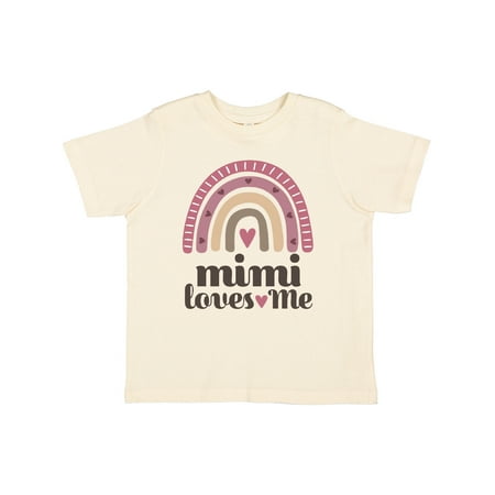 

Inktastic Mimi Loves Me Grandchild Rainbow Gift Toddler Toddler Girl T-Shirt
