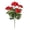 Red, variant on Chaungfeng Artificial 14" Hot Pink Geranium Bush. This Geranium Bush is Made from Plastic, it Features Realistic Blossoms and Green Foliage. Recommended for Indoor Use