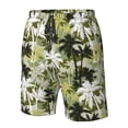 thumbnail image 4 of Fuzoiu Hawaii Palms Print Men's Beach Shorts,Men's Swim Trunks,Quick Dry Board Shorts with Pockets,Men's Bathing Suits for Surfing, Running, and Casual Wear-X-Large, 4 of 6