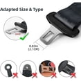 thumbnail image 2 of Rallonge de Ceinture de Sécurité Universelle (80 cm) – Polyester Noir Résistant pour Confort Optimal et Ajustement Facile, 2 of 5