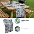thumbnail image 5 of Purple Flowers Table Runner - 72 Inch Long, Kitchen Dining Table Runner Dresser Scarves, Spring Floral Leaves Plants Blue Plaid Farmhouse Decor for Coffee Tables Wedding Party Banquet, 5 of 8