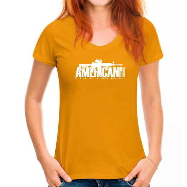 Camiseta de INFIDEL americano, camisa militar de AR-15, Ejército de MARINES, bronceado negro de EE. UU., AR15 Fivean unisex