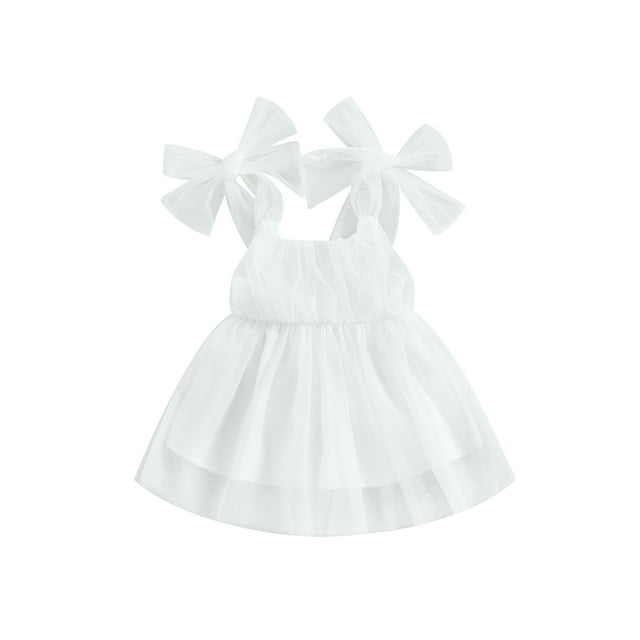 SUNSIOM Robe d'Été Sans Manches pour Bébé Fille, Décontractée, Princesse, en Maille, Coupe Trapèze, pour Plage et Fête, Vêtements Mignons