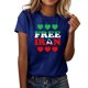 thumbnail image 2 of Tops de Cuello Alto para las Mujeres Amante Impreso Camiseta de Manga Corta, Uso Diario Casual, 95% Poliéster 5% Spandex, Tops de Cuello Redondo para las Mujeres, 2 of 5
