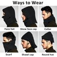 thumbnail image 4 of SZTXJ Balaclava Ski Mask 2 Pcs Black/Gray+blue/Gray - Windproof Warmer Fleece Adjustable Winter Mask for Men Women, 4 of 5