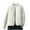 White, variant on Womens Puffer Jacket Solid Color Without Hood For Casual Winter Layered Wear Womens Winter Coats