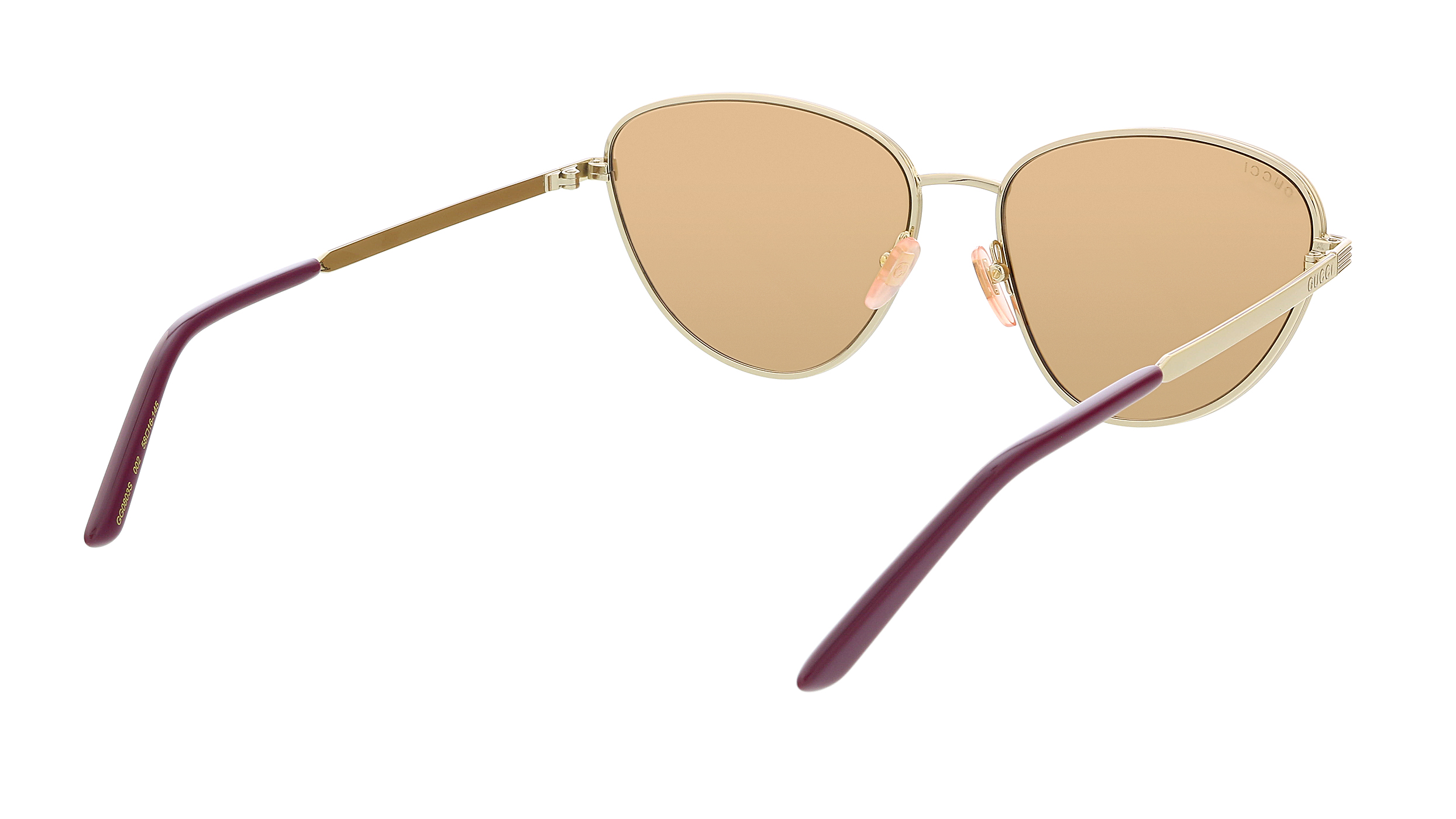 Gucci GG0803S Sunglasses Buy Gucci GG0803S Gold Cat eye Sunglasses at best price  main image 2