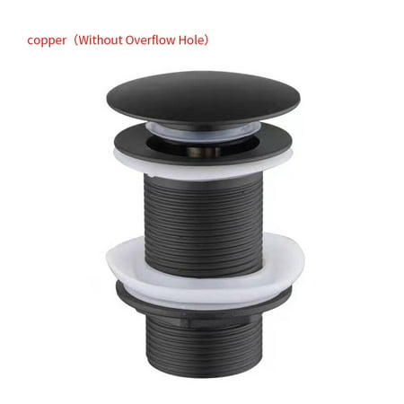 

Sink Filter Pop Up Drain Strainer Metal Basin Waste Stopper for Bathroom Kitchen Copper Without Hole
