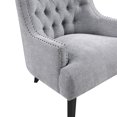 thumbnail image 7 of Accent Sofa Chair for Bedroom, Upholstered Armchair with Solid Wood Frame, Tufted Cushion Nail Head Trim, Single Sofa Chair for Living Room, Office, Pink Chenille, 7 of 7