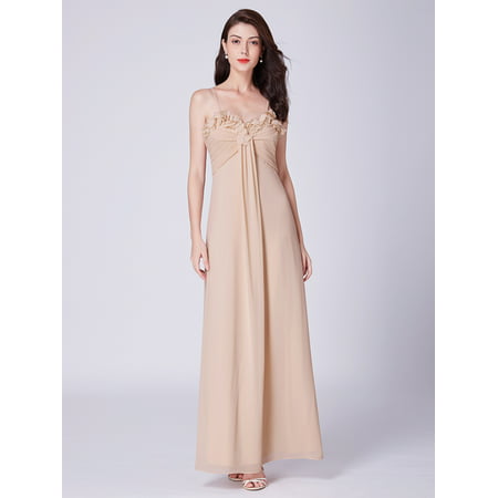Ever-Pretty Women's Elegant Ruched Bust Sweetheart Long Chiffon Wedding Party Bridesmaid Maxi Dresses for Women 07413 US