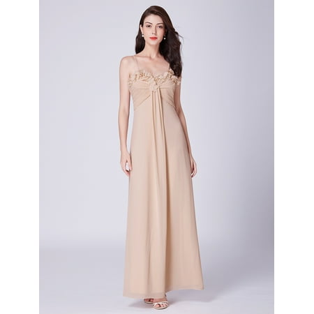 Sweetheart Ruched Surplice Bodice Ever-Pretty Women's Elegant Ruched Bust Sweetheart Long Chiffon Wedding Party Bridesmaid Maxi Dresses for Women 07413 US 4 ()