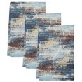 thumbnail image 2 of Bohemia Kitchen Towels Set of 3, Vintage Abstract Minimalist Texture Blue Brown Absorbent Dish Towels for Kitchen, Microfiber Hand Towel, Quick Drying Tea Towel for Cleaning Decorative Dishcloths, 2 of 7