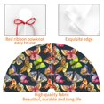 thumbnail image 4 of Lsque Butterfly Wild Insect Print Christmas Tree Skirt, Tree Skirt with Ties or Velcro, Perfect for Holiday Decorations, Halloween, and New Year-36", 4 of 7