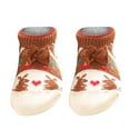 thumbnail image 4 of NMMUED Christmas Slipper Socks Holiday Socks Sock Slippers for Women Fuzzy Socks Christmas Winter Socks for Women Christmas Gifts for Women Plush Socks Coffee One Size, 4 of 8