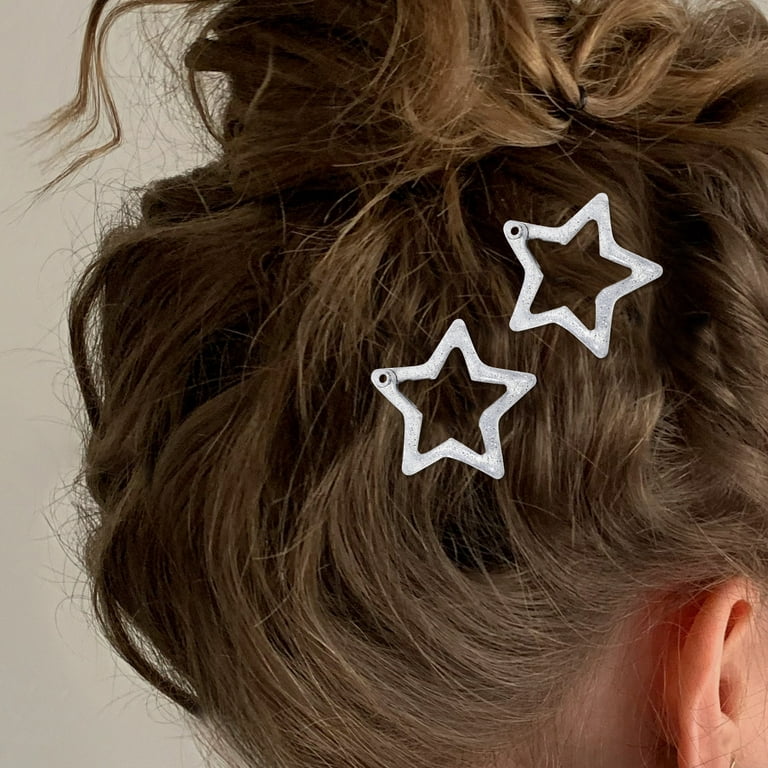 10pcs Hair Clips Small Snap Hairpins Metal Hair Clips Star Hair Clips Cute  Hair Accessories for Women 