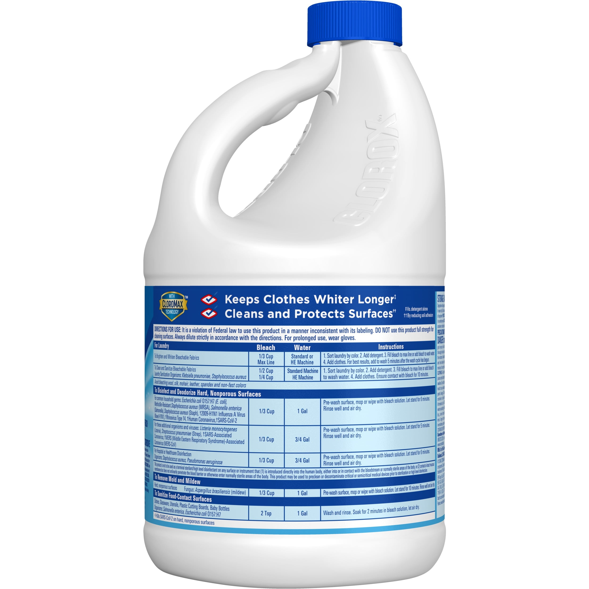 Clorox Disinfecting Bleach, Regular (Concentrated Formula) - 81 Ounce