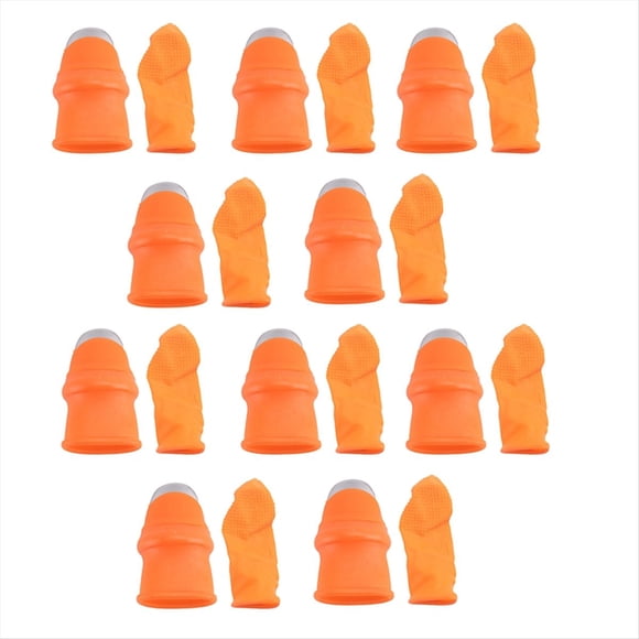 Juego de 10 Cuchillos de Silicona para Jardinería con Dedales, Recogedor de Frutas y Verduras