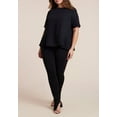thumbnail image 3 of ELOQUII Women's Plus Size Pleated Hem Top, 3 of 5