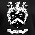 thumbnail image 3 of CafePress - Pi Alpha Phi Black And White Crest T Shirt - Women's V-Neck Dark T-Shirt, 3 of 4