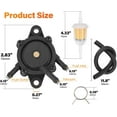 thumbnail image 6 of 808492 Fuel Pump with Filter and Oil Hose Compatible with Briggs and Stratton Kohler 17HP-25HP Kawasaki John Deere Cub Cadet Yamaha Golf Cart Lawn Mower Mikuni Fuel Pump Replace# 808656, 6 of 8