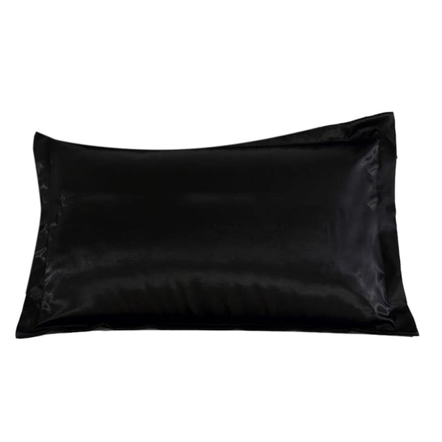 de almohada s de lujo de color tamaño queen pulgadas blanco Negro Sunnimix Almohadas de seda de color sólido.