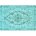 thumbnail image 1 of Ahgly Company Indoor Rectangle Medallion Light Blue Traditional Area Rugs, 8' x 10', 1 of 4