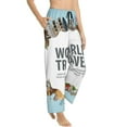 thumbnail image 2 of Daiia World Travel Women's Sleep Pant with Pockets and Drawstring,Pajama Pants-Medium, 2 of 9