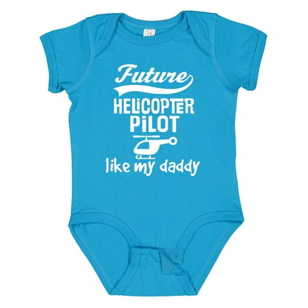 

Inktastic Future Helicopter Pilot Like Daddy Gift Baby Boy Bodysuit