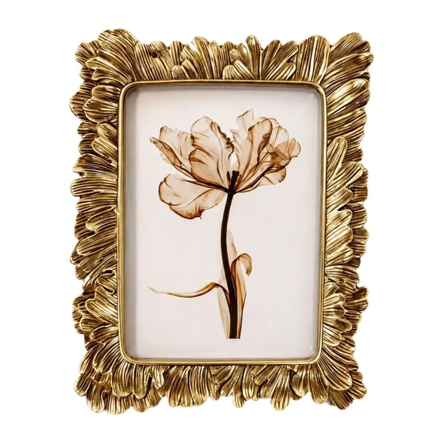 lingqin Picture Frame Ornate Photo Frame Elegant Decorative for Wall or Tabletop Display 23x17.5cm