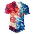 thumbnail image 4 of Birdeem Shirts for Men Mens Printing Button Casual Short Sleeve Round-Neck Blouses Shirts, 4 of 12