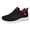 Hot Pink, variant on Women's Breathable Running Shoes, Lace Up Mesh Walking Footwear for Outdoor Leisure
