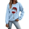 thumbnail image 1 of WEAIXIMIUNG Robe Chandail en Molleton Femme Longueur Genou 2024 et Hiver Mode Imprimé Verre Sweat à Capuche Femme, 1 of 2