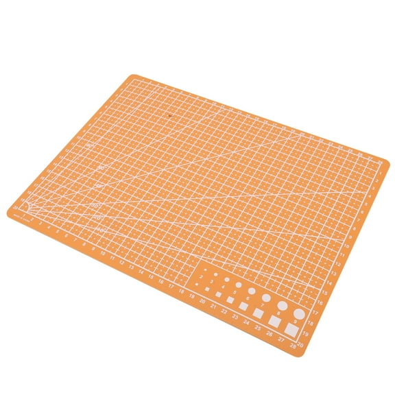 Supvox Double Sided A4 Orange Cutting Mat with Clear Grid for Precise Art and DIY Crafts