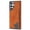 Brown, variant on For Samsung Galaxy S22 Ultra Phone Case Card Slots Metal Buttons Convenient Kickstand Synthetic Leather Lightweight Plain Slim  Shockproof Anti-Fingerprint Phone Cover for Women or Men,Brown