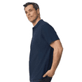 thumbnail image 4 of Gildan Softstyle Pique Polo for Adults, Modern Classic Fit, Short Sleeve Casual Polo Shirt, Navy, L, 4 of 5