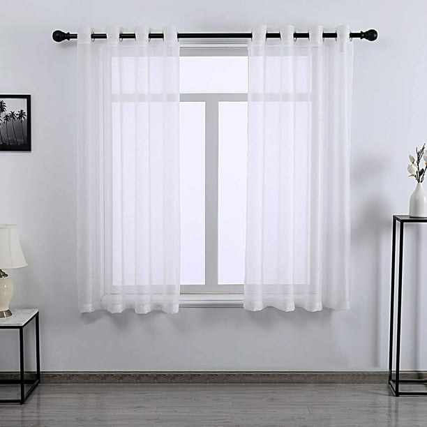 Clear White Sheer Curtains 63 Inch For, 63 Inch White Sheer Curtains