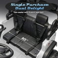 thumbnail image 3 of Xuanlur 24V Ride on Toys for Big Kids, 2 Seater Ride on Cars with Remote Control, 400W Motor, Ride on Truck w/ 20in Seat, 3 Speeds, Lights, Bluetooth, Electric Car for Kids 3-8, Capacity 110 lb-White, 3 of 10