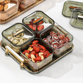 thumbnail image 3 of Multifunctional Snack Tray for Fruits,Nuts,Compartment Platter,Divided Serving Bowl with Lid for Veggies B, 3 of 8
