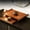 Orange, variant on Solid Wood Altar Table with Pull-Out Tray- Handcrafted Buddhist Shrine Stand for Home Temple- Expandable Storage for Prayer, Puja & Display