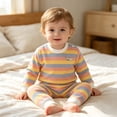 thumbnail image 6 of KPOPLK Toddler Baby Boy Clothes Fall Winter Outfit 2Pcs Loungewear Long Sleeve Pullover T-Shirt and Relax Fit Pant Clothing,Size 5-6 Years, 6 of 9