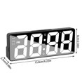 thumbnail image 3 of TIMIFIS Straightening and Curling Iron Simples Display Alarm Clock Student Wake Up Alarm Clock Electronic Clock White Backlight Perpetual Calendar Alarm Clock Apartment Essentials, 3 of 8