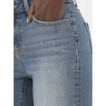 thumbnail image 4 of Time and Tru Women's Mid Rise Denim Bermuda Shorts, 10” Inseam, Sizes 0-22, 4 of 5