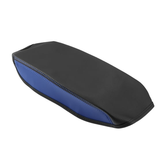 Unique Bargains Car Center Console Seat Armrest Cover Lid Storage Covers Trim for Toyota RAV4 2013-2018 Black Blue