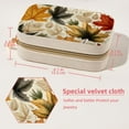 thumbnail image 5 of Thanksgiving Leaves Velvet Portable Storage Box with Removable Compartment – Gift-Ready, Earring Holder Jewelry Box and Jewelry Organizer, 5 of 7