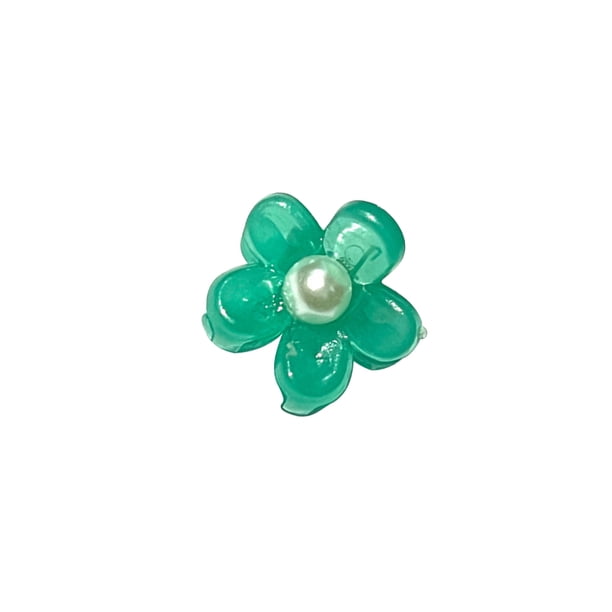 Sonducket Pinza para el pelo Garra Flor linda Horquilla Bang Abrazadera Accesorios de peinado Accesorio para el cabello Pérola Verde Sonducket AP011328-04