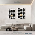 thumbnail image 4 of Elephant Stock Golden Circle Wall Art - Vertical Multi Panel Canvas - Living Room Wall Decor - Abstract Multi Panel - Black And Yellow Decor By Kubistika - 42" x 65", 4 of 8